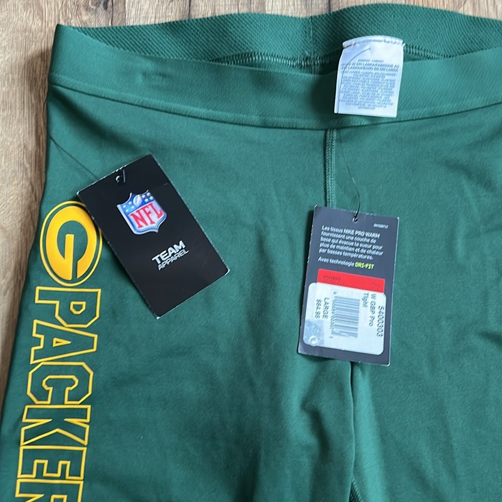 Nike Pro Warm Green Bay Packers yoga pants - Picture 3 of 6
